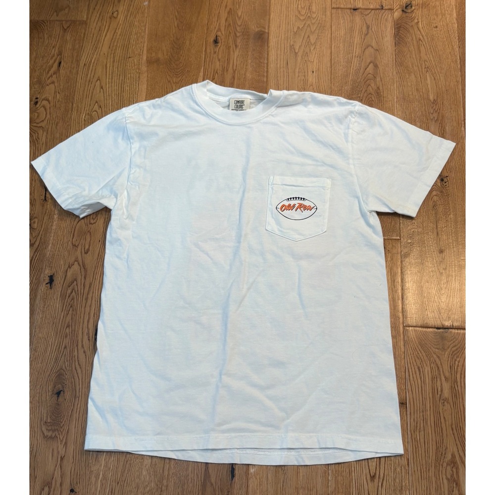 Old Row Comfort Colors Smoke Em If You Got Em Graphic Pocket T-Shirt White M
